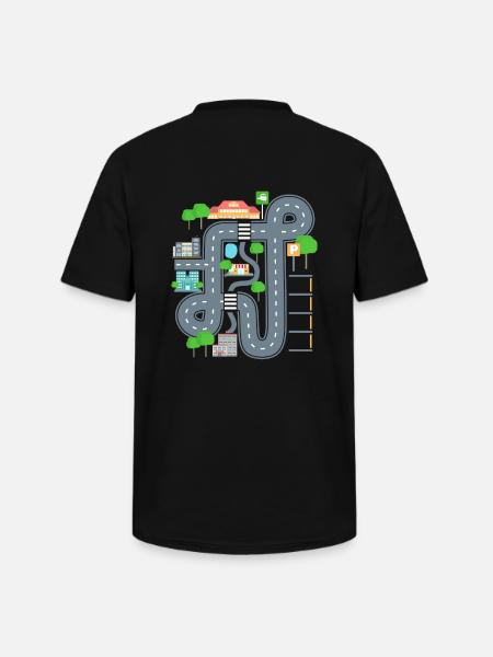 Car Play Mat Shirt for Dad - Men's V-Neck T-Shirt - black