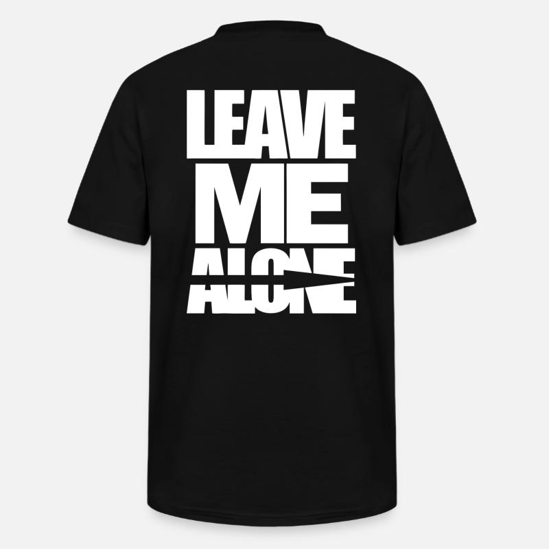 LEAVE ME ALONE - Männer-T-Shirt mit V-Ausschnitt - Schwarz