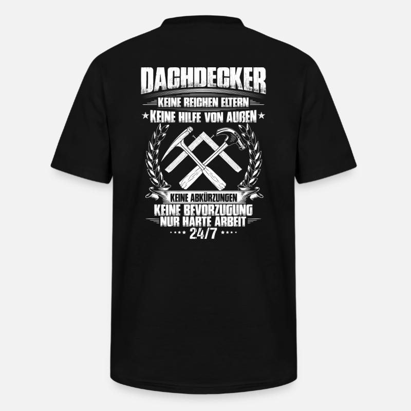 Dachdecker/Dachklempner/Dachspengler/Geschenk - Männer-T-Shirt mit V-Ausschnitt - Schwarz