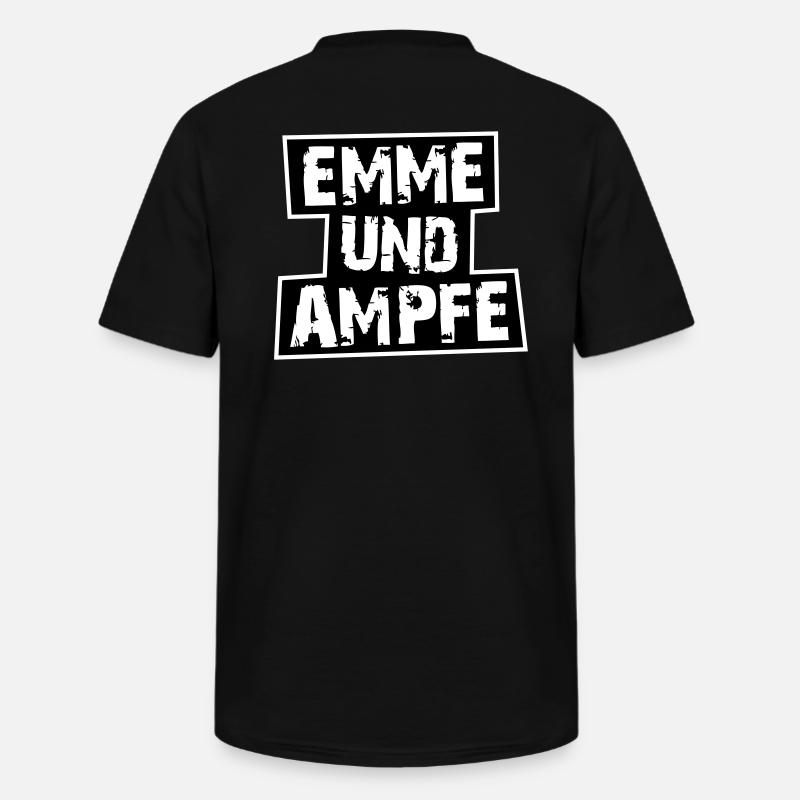 MINIMAL EMMEUNDAMPFE - Männer-T-Shirt mit V-Ausschnitt - Schwarz