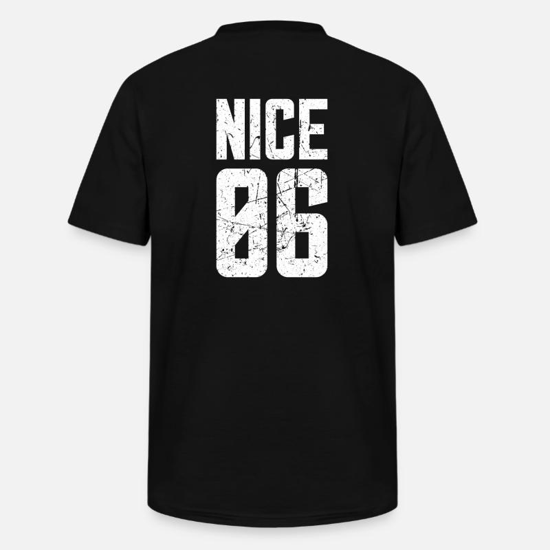 Nice 06 Frankreich Kennzeichen - Männer-T-Shirt mit V-Ausschnitt - Schwarz