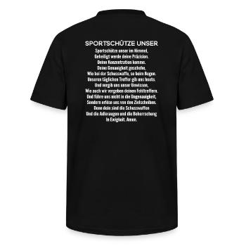 Sportschießen/Sportschütze-Unser/Gebet/Schießsport - Männer-T-Shirt mit V-Ausschnitt - Schwarz - Hinten - AI Model Male 185 light (185cm)