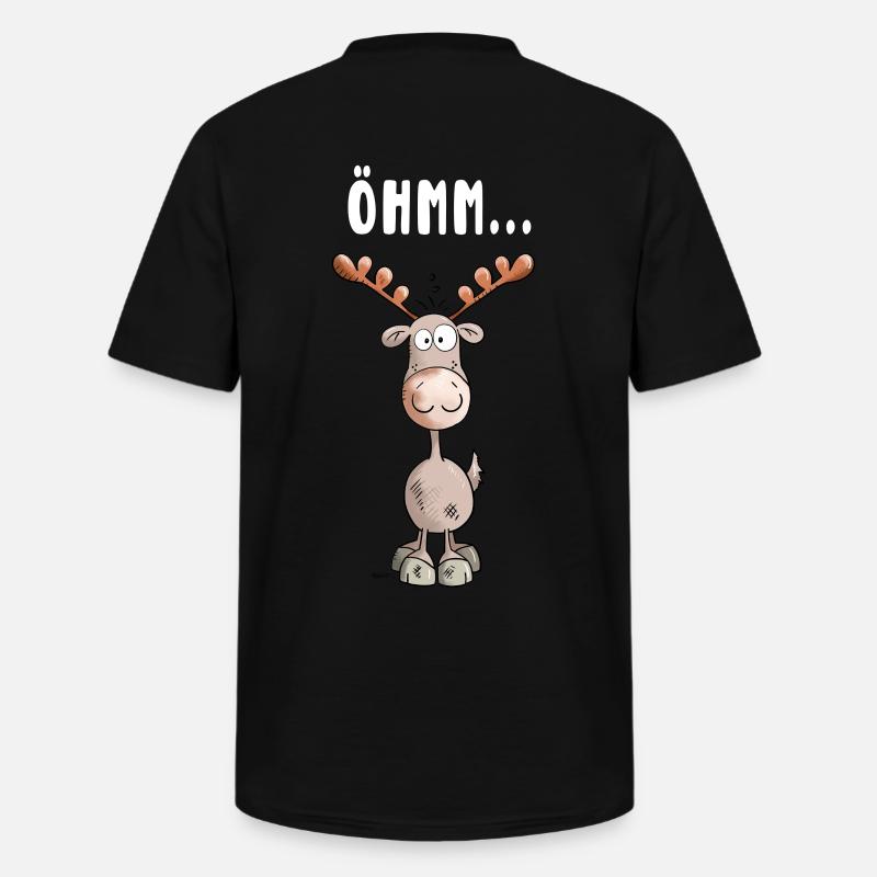 Öhmm Elch - Männer-T-Shirt mit V-Ausschnitt - Schwarz