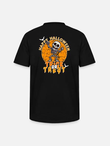 Halloween Design Squelette effrayant - T-shirt col V Homme - noir