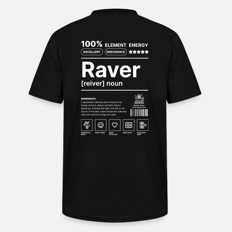 Raver-Lebensstil Weiß - Männer-T-Shirt mit V-Ausschnitt - Schwarz