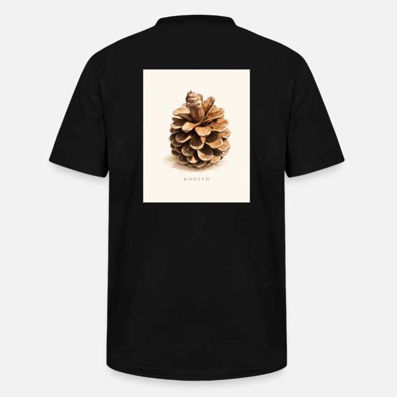 Rooted - Männer-T-Shirt mit V-Ausschnitt - Schwarz