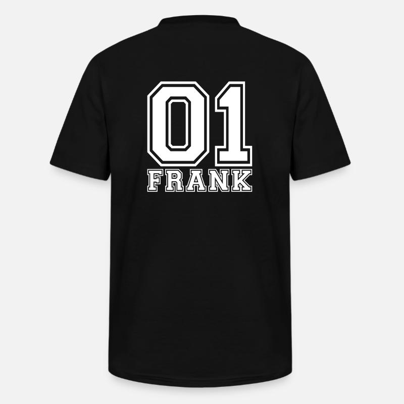Frank - Name - Männer-T-Shirt mit V-Ausschnitt - Schwarz