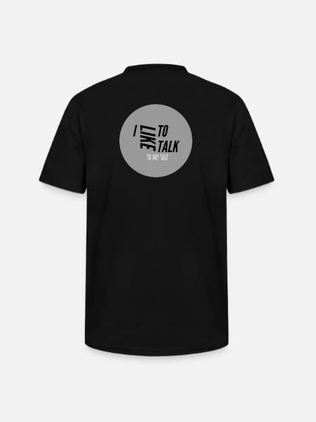 I like to talk - Men's V-Neck T-Shirt - black