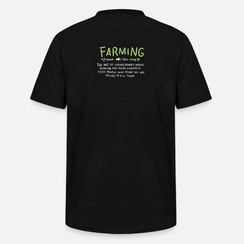 FARMING: Farming Definition - Männer-T-Shirt mit V-Ausschnitt - Schwarz