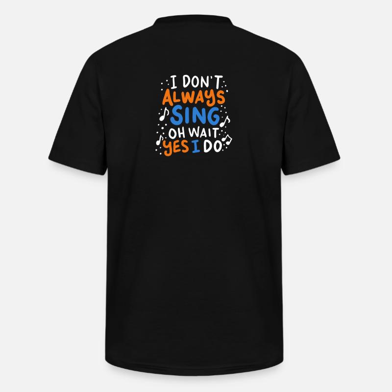Sänger - Männer-T-Shirt mit V-Ausschnitt - Schwarz