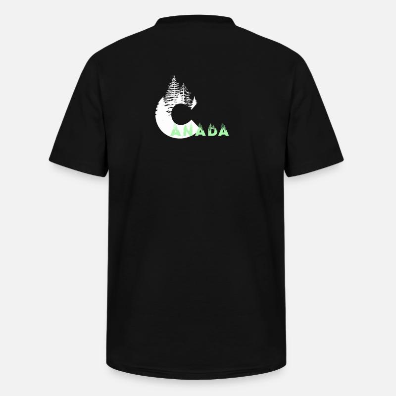 Kanada - Männer-T-Shirt mit V-Ausschnitt - Schwarz
