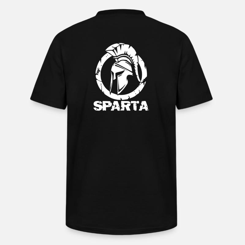 Sparta Helmsilhouette - Männer-T-Shirt mit V-Ausschnitt - Schwarz