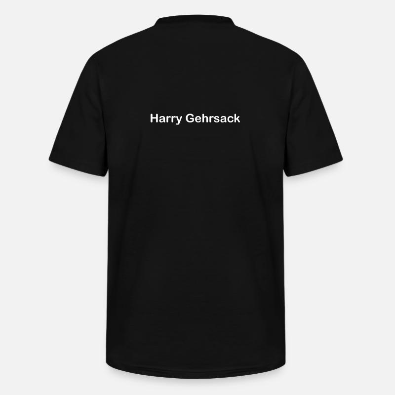 Harry Gehrsack - Männer-T-Shirt mit V-Ausschnitt - Schwarz