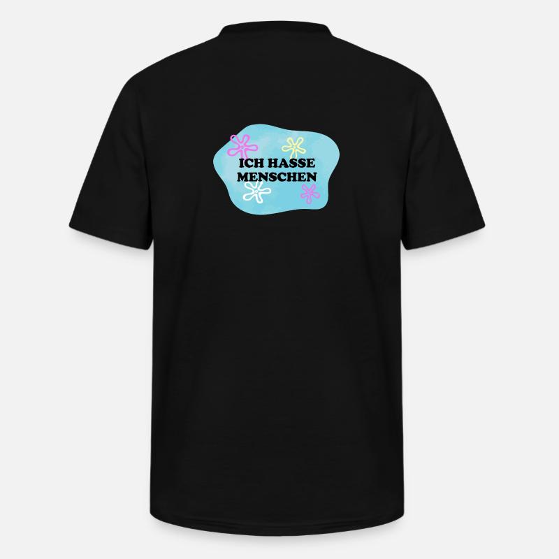Ich hasse Menschen | Sarkastisches Retro Meme - Männer-T-Shirt mit V-Ausschnitt - Schwarz