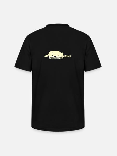 SHS Logo lemon - Männer-T-Shirt mit V-Ausschnitt - Schwarz