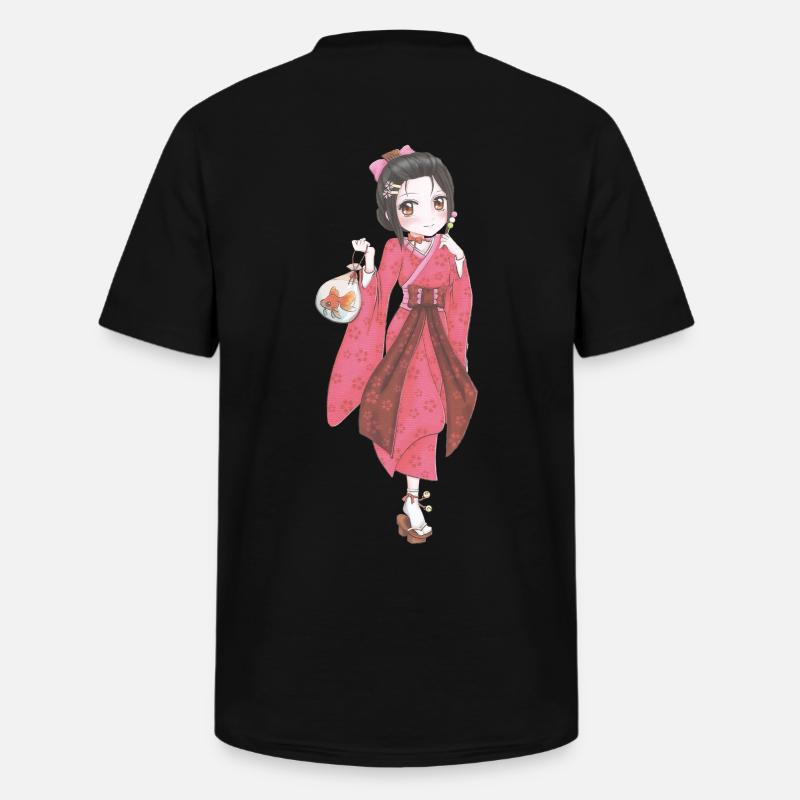 Manga - Men's V-Neck T-Shirt - black