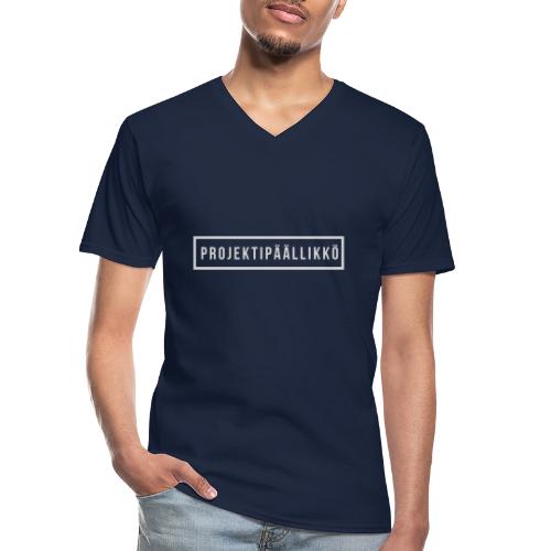 PROJEKTIPÄÄLLIKKÖ - Klassinen miesten t-paita v-pääntiellä