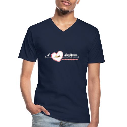 iloveitalygame - Maglietta da uomo classica con scollo a V