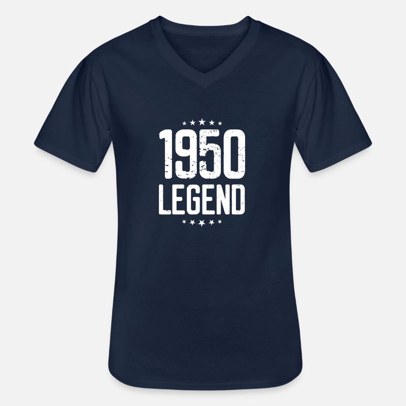 1950 LEGEND - Männer-T-Shirt mit V-Ausschnitt - Navy