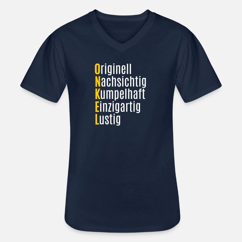 Bester Onkel Geschenk lustige Geschenkidee - Männer-T-Shirt mit V-Ausschnitt - Navy