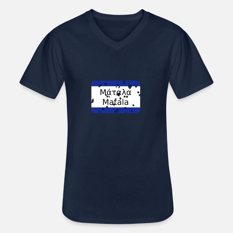 mg matala - Männer-T-Shirt mit V-Ausschnitt - Navy