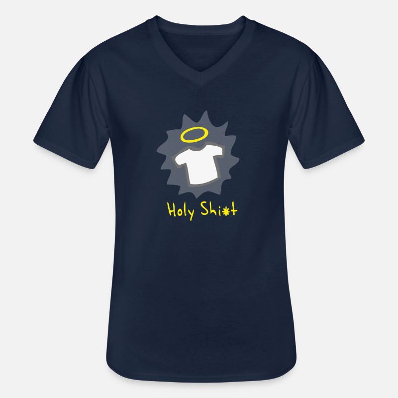 heilig-Hemd - Männer-T-Shirt mit V-Ausschnitt - Navy