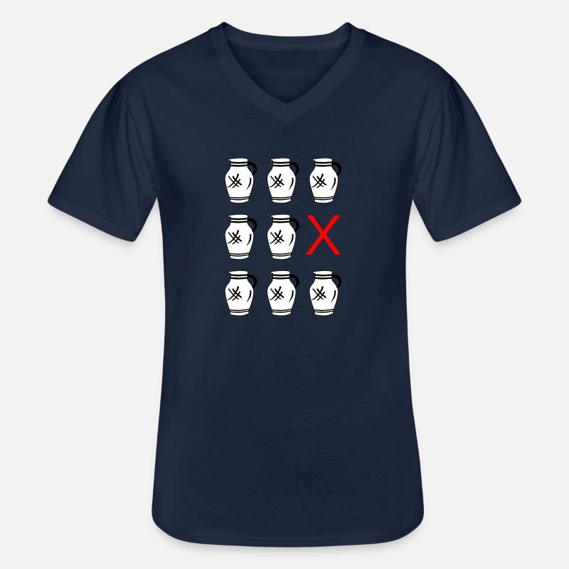 Bembel Versenken "KABOOM!" #FFM #EiGude - Männer-T-Shirt mit V-Ausschnitt - Navy