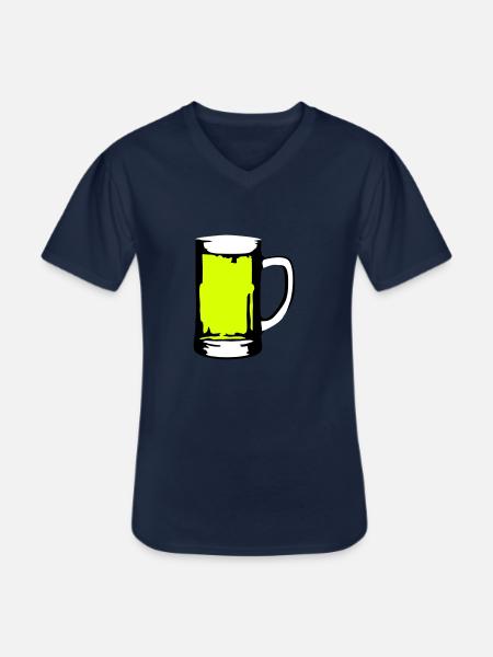 Beer - Men's V-Neck T-Shirt - navy