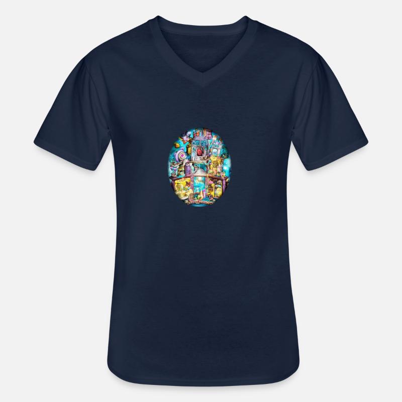 Imaginarium 03 - Männer-T-Shirt mit V-Ausschnitt - Navy