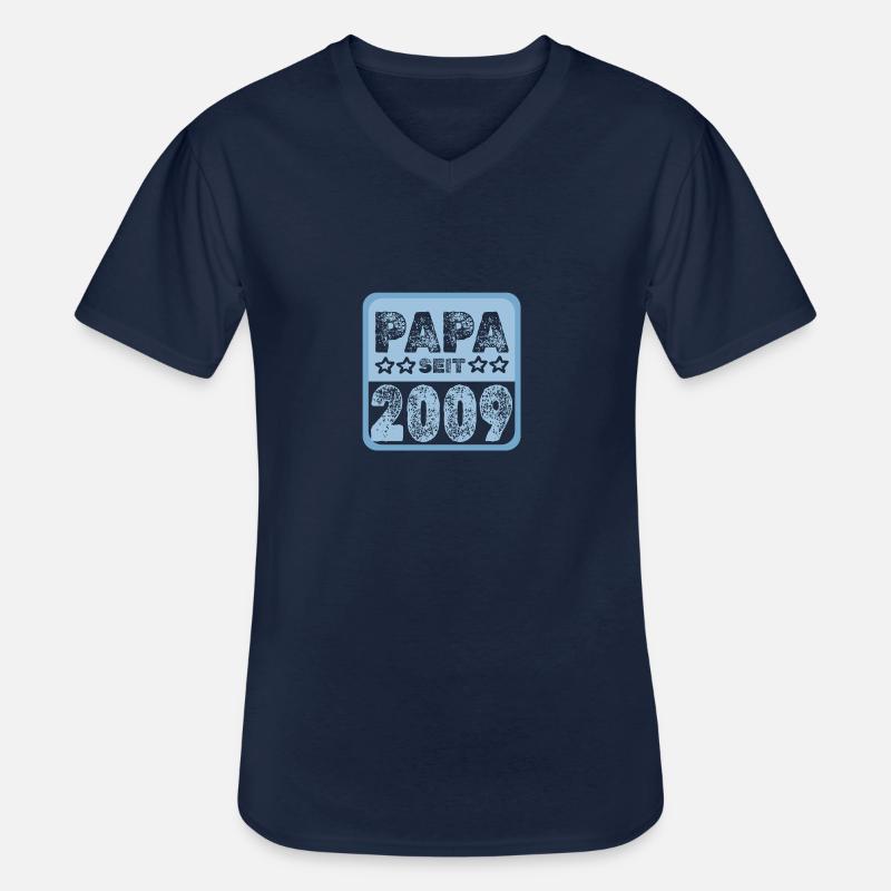 seit 2009 - Männer-T-Shirt mit V-Ausschnitt - Navy