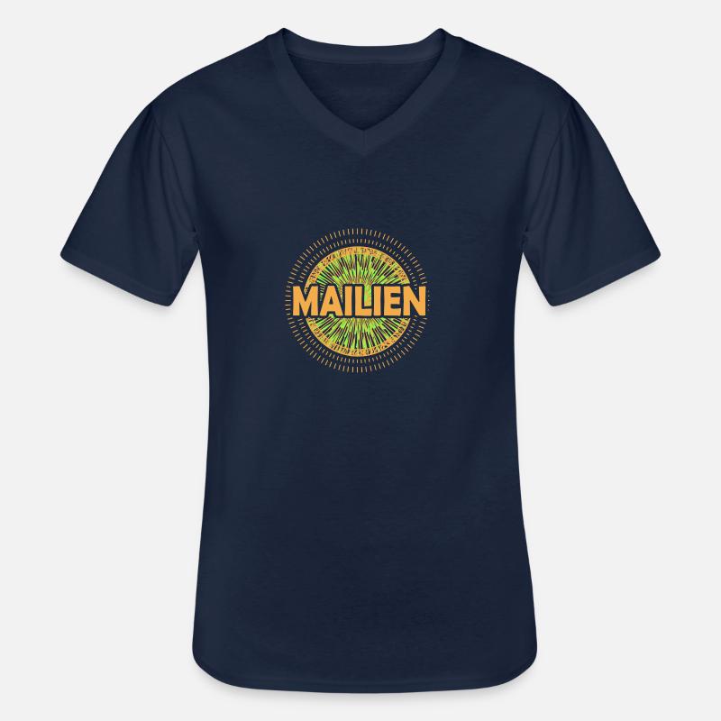 Mailien als Geschenkidee - Männer-T-Shirt mit V-Ausschnitt - Navy