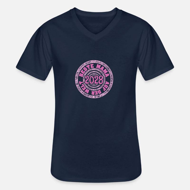 Mutter 2028 - Männer-T-Shirt mit V-Ausschnitt - Navy