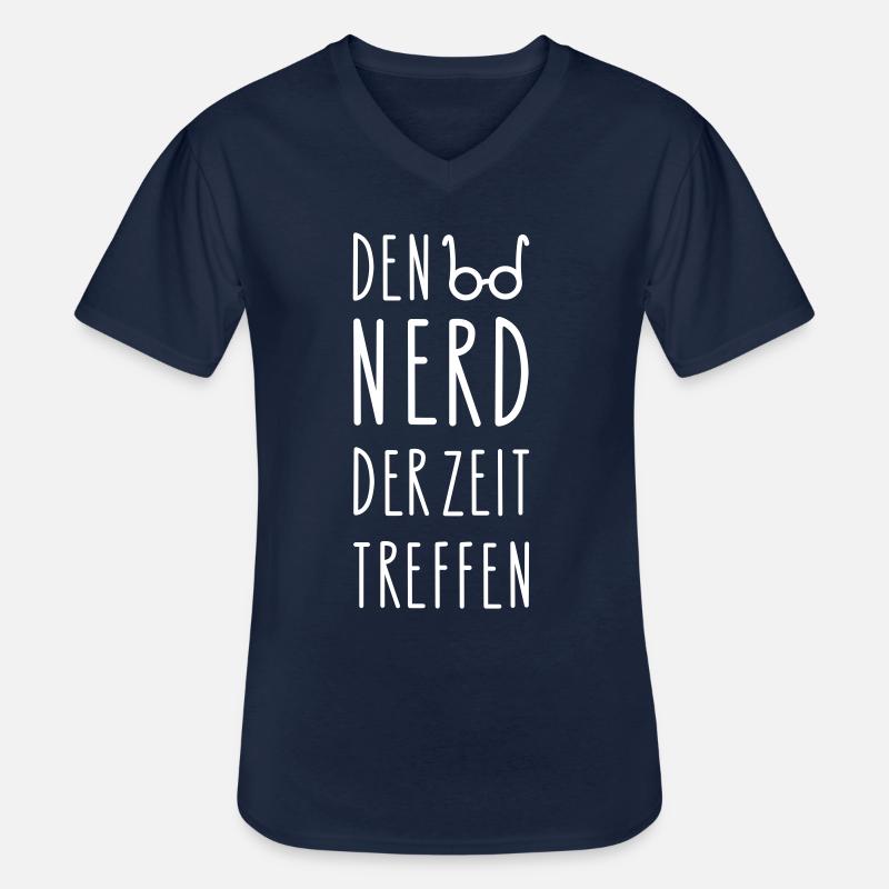 Nerd Sprüche (b) - Männer-T-Shirt mit V-Ausschnitt - Navy