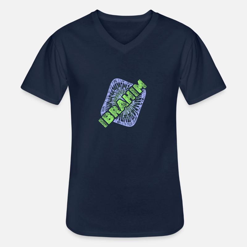 Name Ibrahim - Männer-T-Shirt mit V-Ausschnitt - Navy