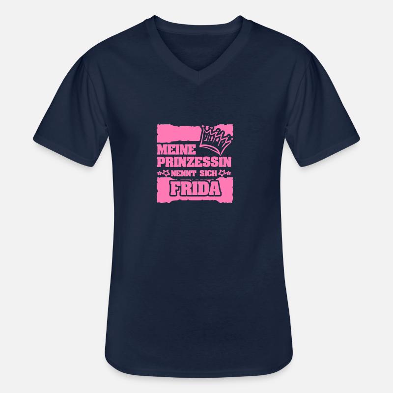 Mädchenname Mädchenname - Männer-T-Shirt mit V-Ausschnitt - Navy