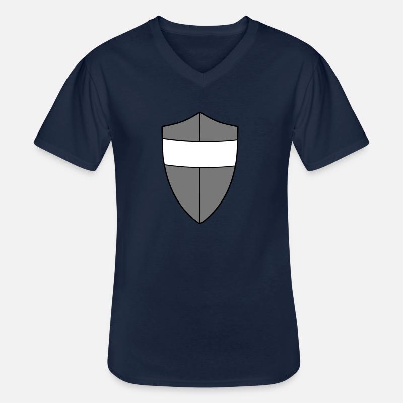 Schild - Männer-T-Shirt mit V-Ausschnitt - Navy