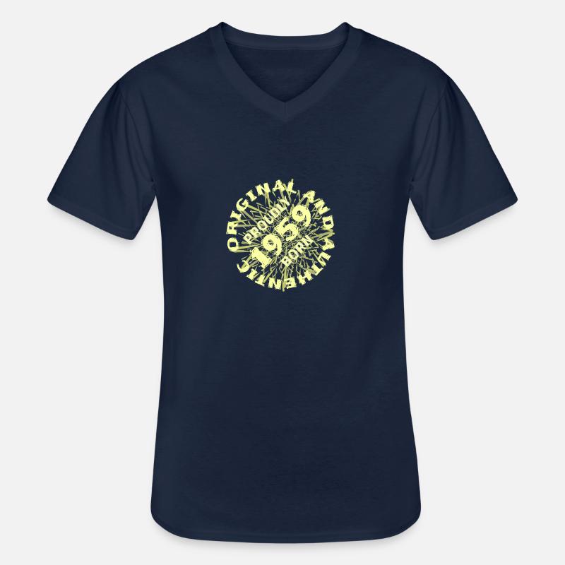 Original 1959 - Männer-T-Shirt mit V-Ausschnitt - Navy