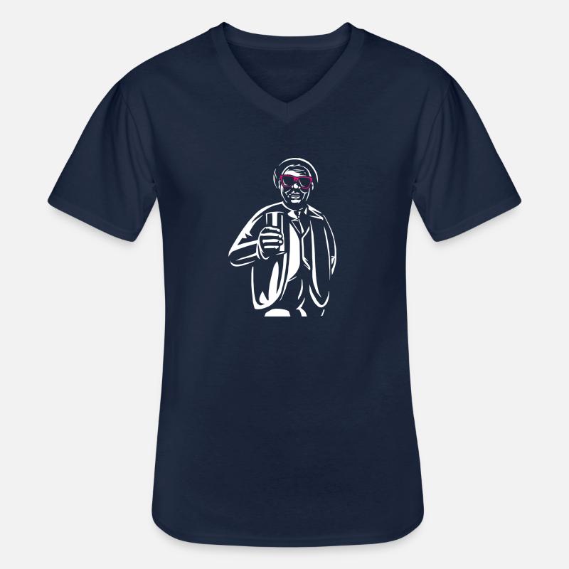 Mainzer Schoppenstecher - Männer-T-Shirt mit V-Ausschnitt - Navy
