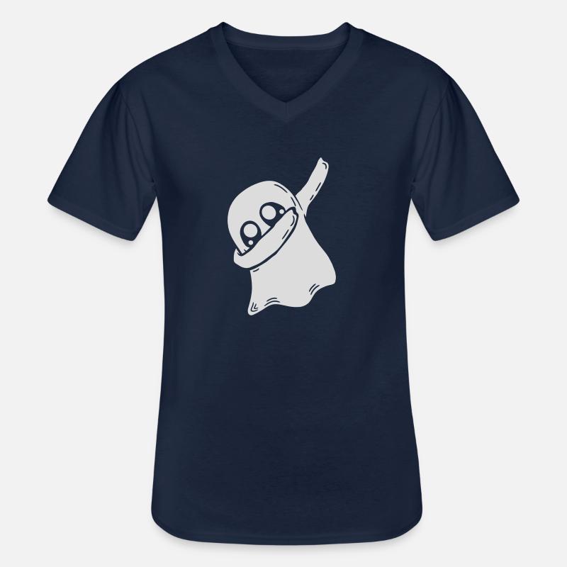 Cool Geist dabbing dab - Männer-T-Shirt mit V-Ausschnitt - Navy