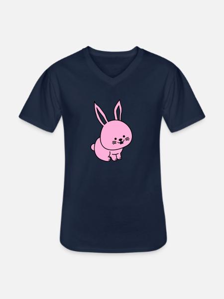 hare - Men's V-Neck T-Shirt - navy