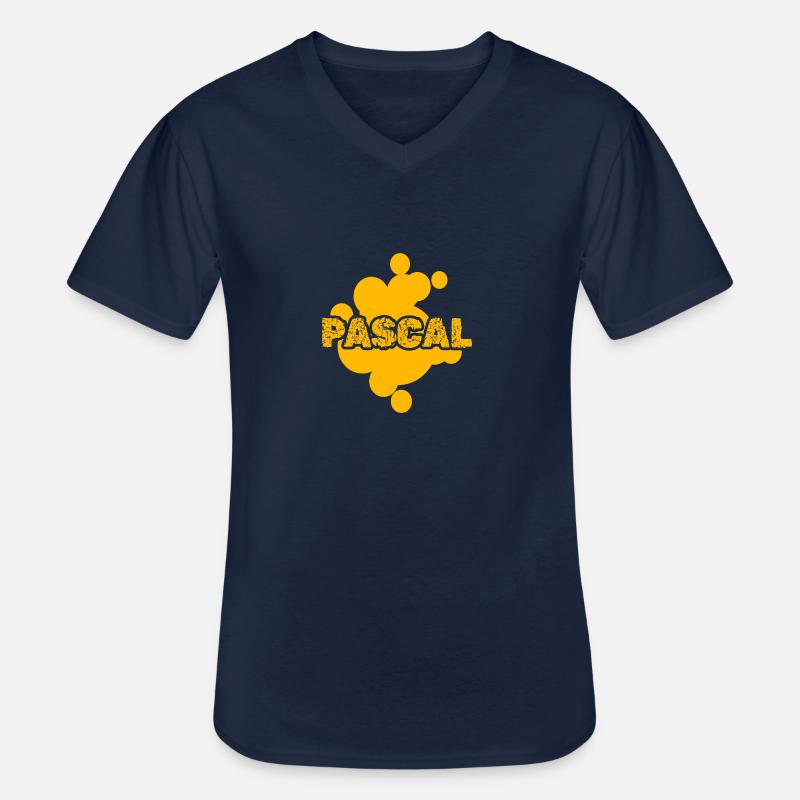 Painter Pascal - Men's V-Neck T-Shirt - navy