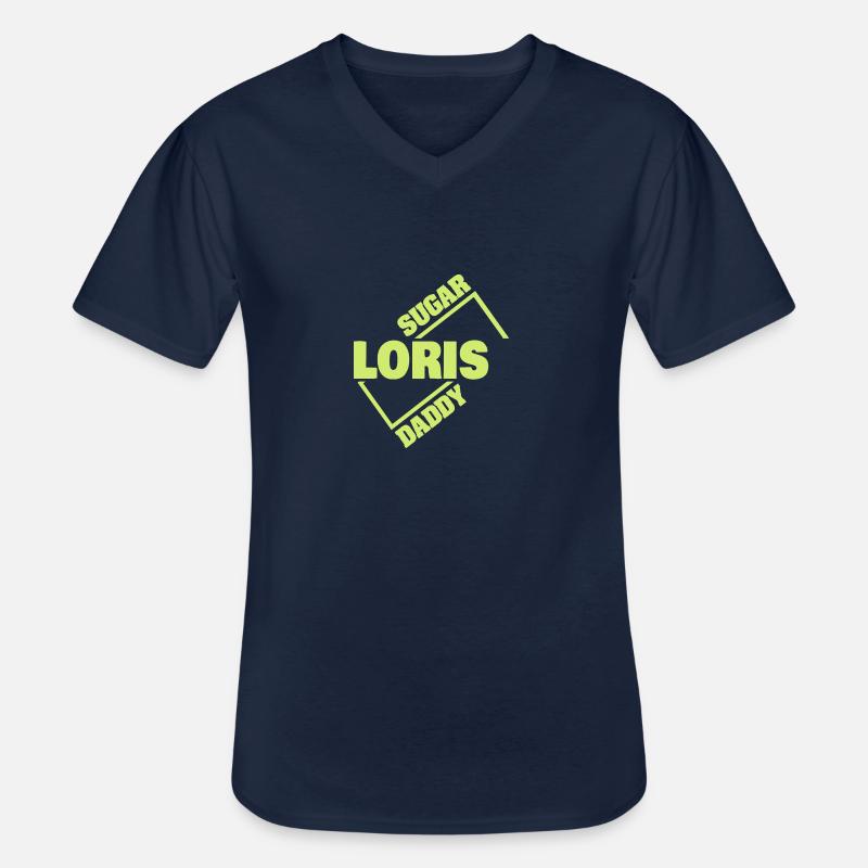 Sugardaddy Loris - Männer-T-Shirt mit V-Ausschnitt - Navy