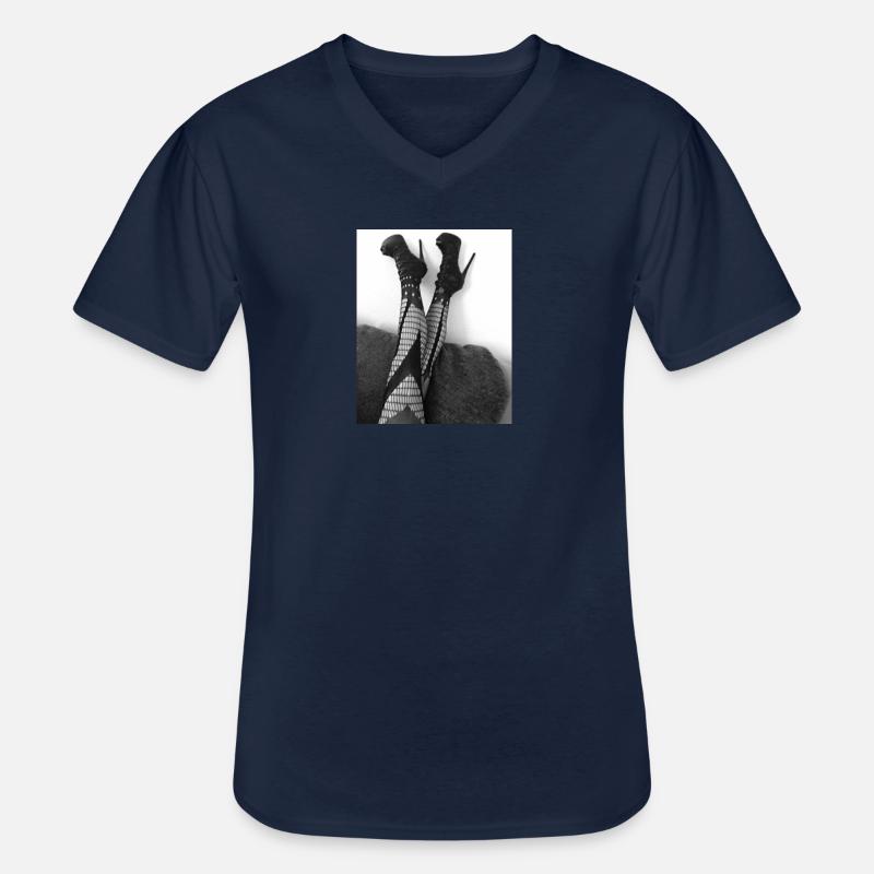 7E6FB826 AD47 4463 A545 90E6508F6BF1 - T-shirt col V Homme - marine