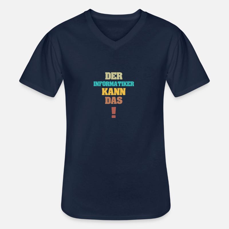 Informatiker - Männer-T-Shirt mit V-Ausschnitt - Navy