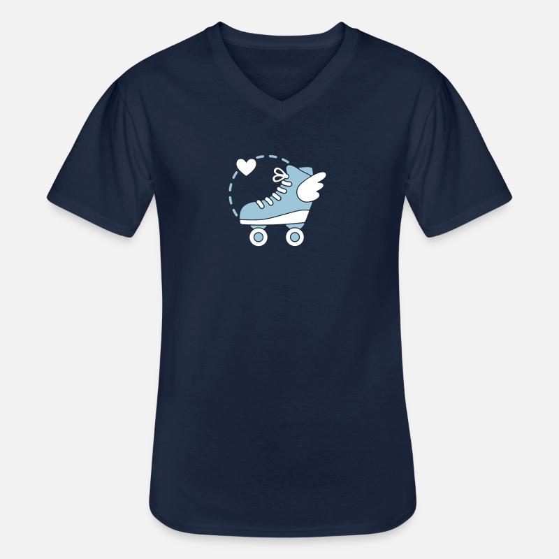 It's like floating. - Männer-T-Shirt mit V-Ausschnitt - Navy
