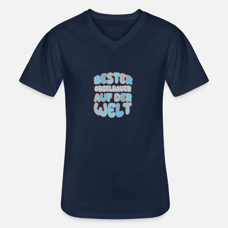 Berufung Orgelbauer - Männer-T-Shirt mit V-Ausschnitt - Navy