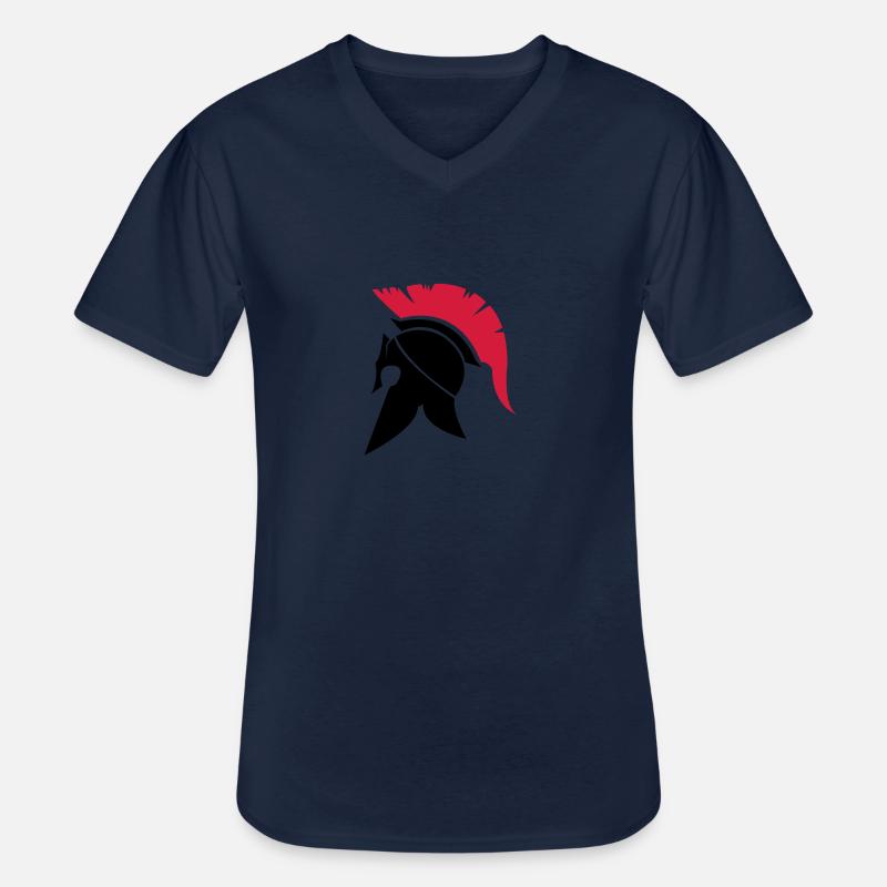 sparta warrior - Männer-T-Shirt mit V-Ausschnitt - Navy