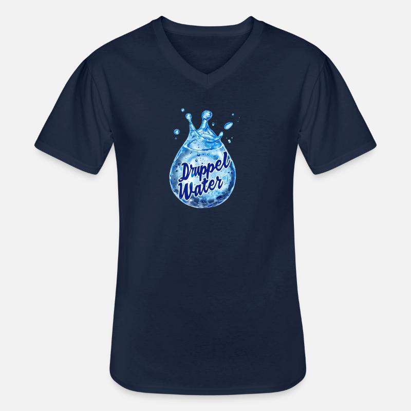 Wassertropfen - Männer-T-Shirt mit V-Ausschnitt - Navy