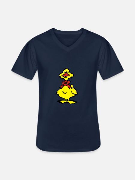 ente - Männer-T-Shirt mit V-Ausschnitt - Navy