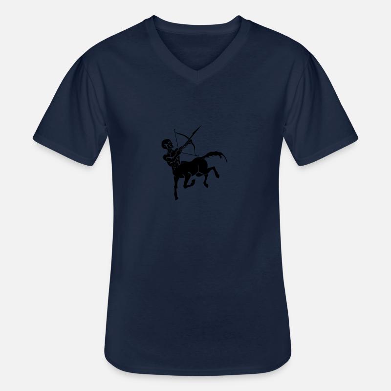 zentaur - Männer-T-Shirt mit V-Ausschnitt - Navy